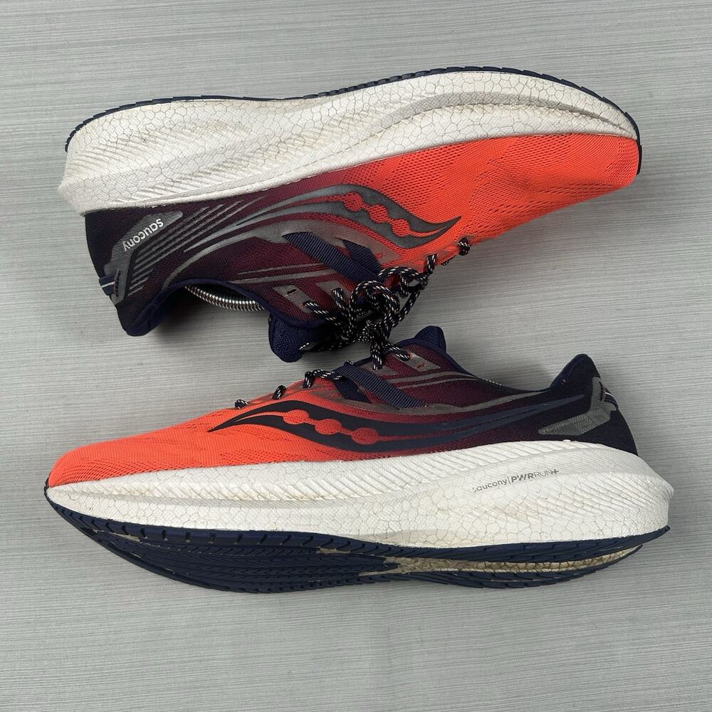 Saucony Triumph 20 Men’s Size 12 Orange Running Shoes Fitness Sneakers S20759-65